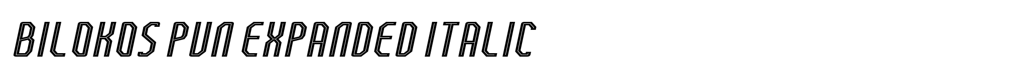 Bilokos Pun Expanded Italic image
